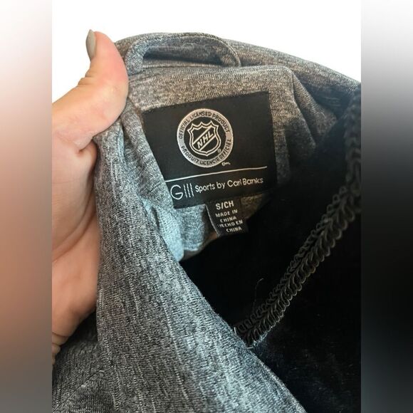 NHL ST LOUIS BLUES HOCKEY QUARTER ZIP LONG SLEEVE GRAY MENS PULLOVER SIZE SMALL - Picture 4 of 11